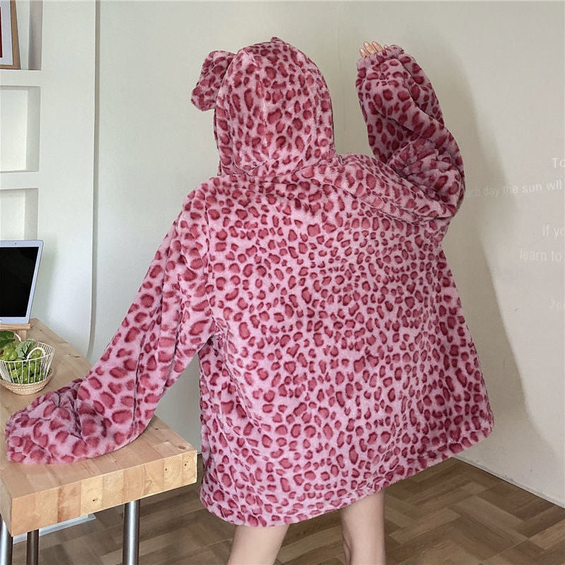 YJ Women's cute thick wool coat