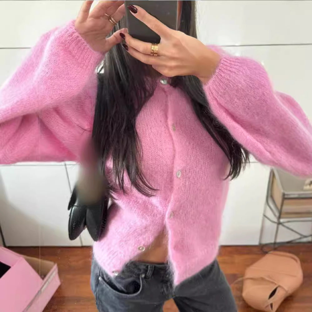 2025YJ Gentle Knitted Cardigan Coat For Women