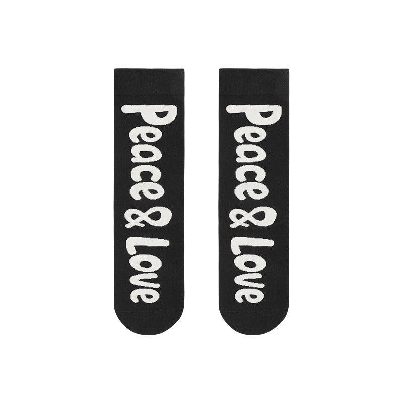 Macaron Solid Color Couple Socks Women's Tube Socks