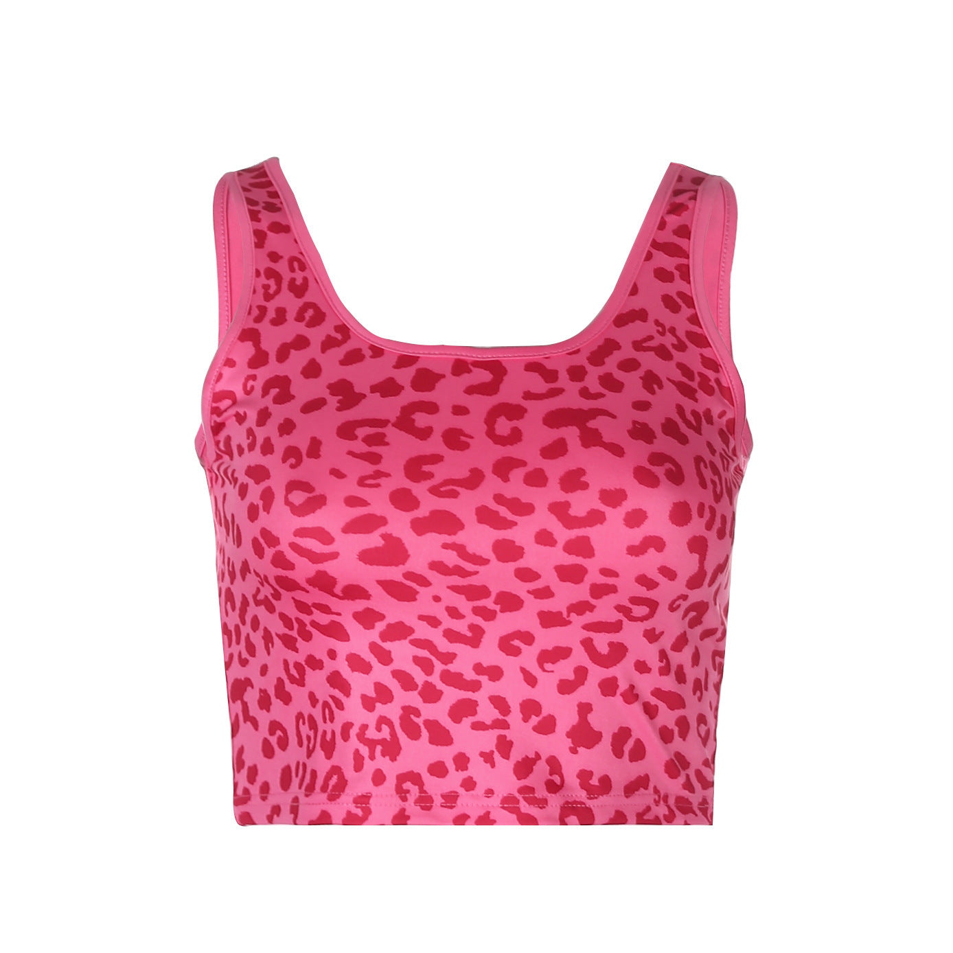 YJ Leopard print skinny sports tank