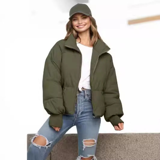 Women's Short Winter Cotton-padded Jacket Loose Thickened Cotton-padded Coat