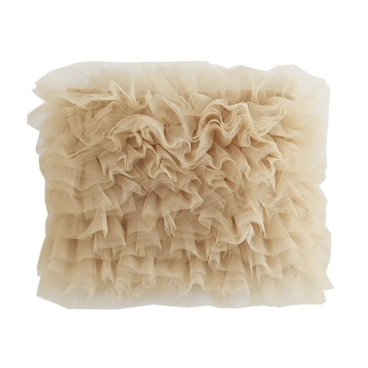 YJ Women's knitted short bubble tube top