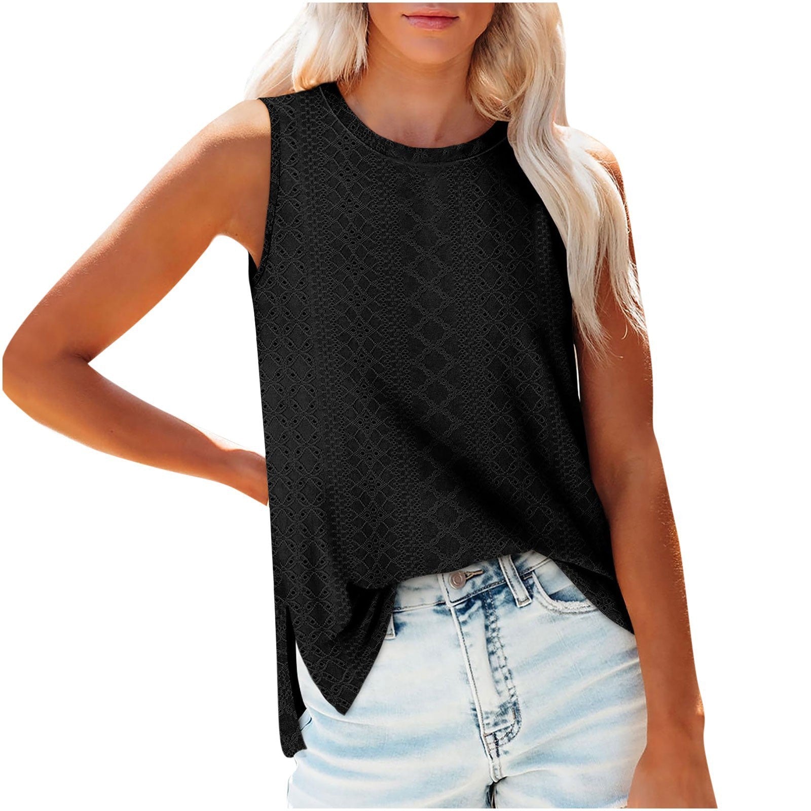 YJ Vest Slit Women's Top