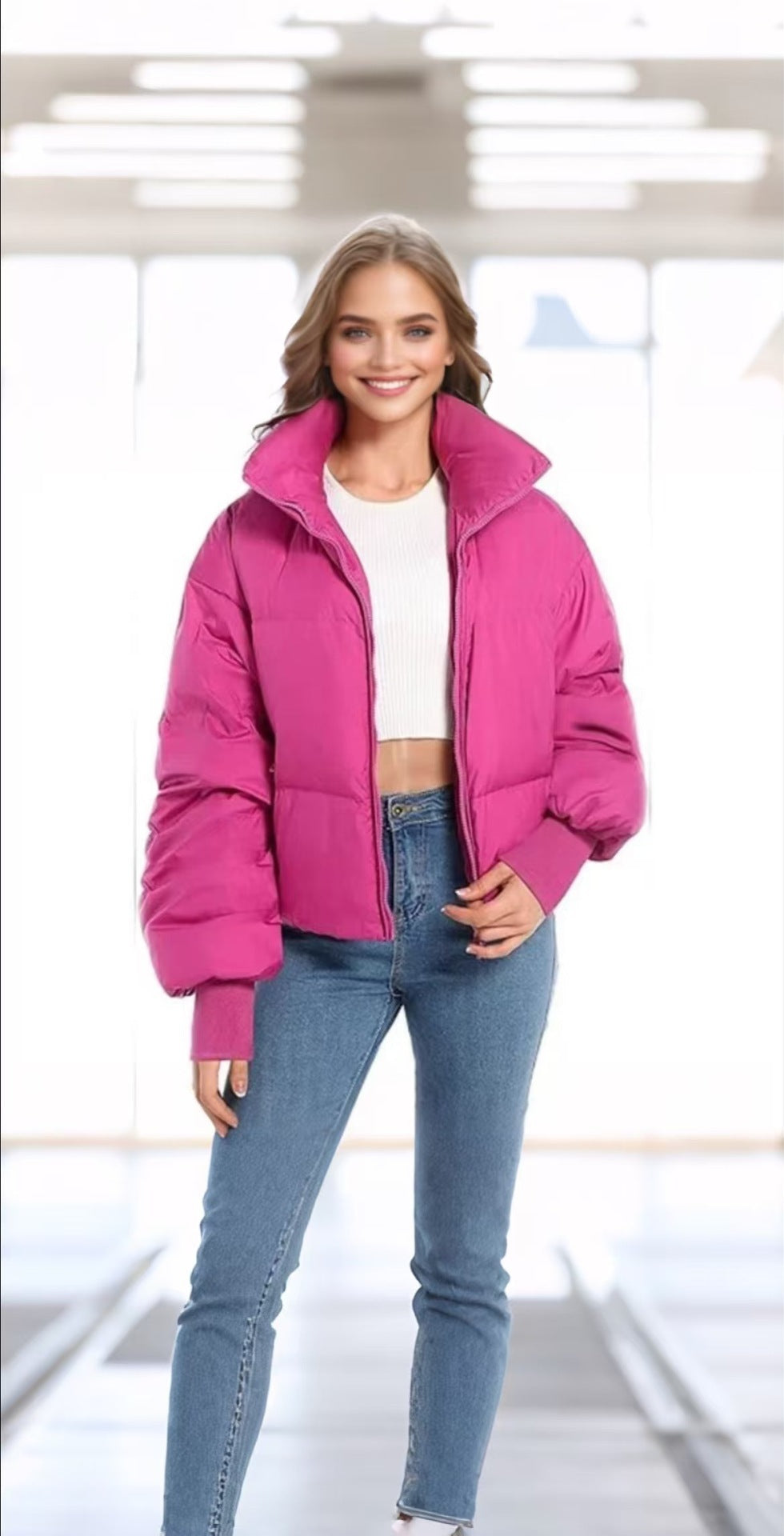 Women's Short Winter Cotton-padded Jacket Loose Thickened Cotton-padded Coat