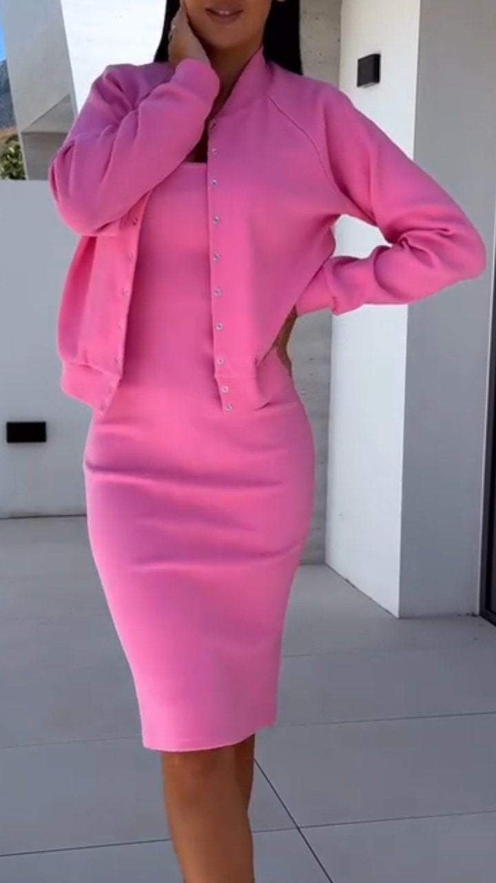 Coat And Top Two-piece Set For Women's Clothing