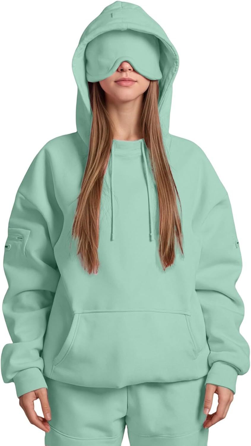 2025YJ Women's Fashion Solid Color Hooded Top