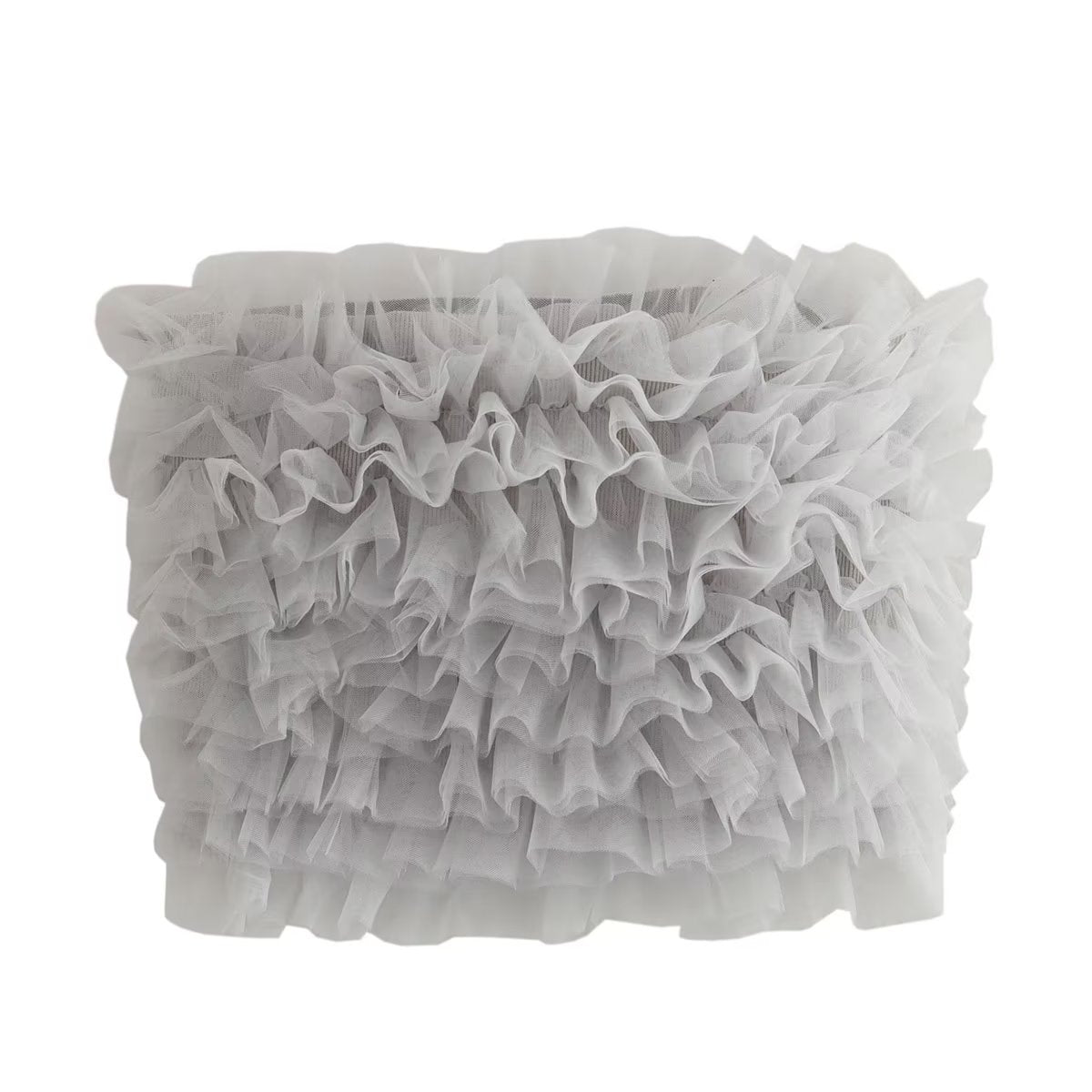 YJ Women's knitted short bubble tube top