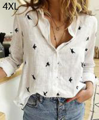 2025YJ Lapel Long Sleeve Shirt Fashion Solid Color Button Top Women's Clothing