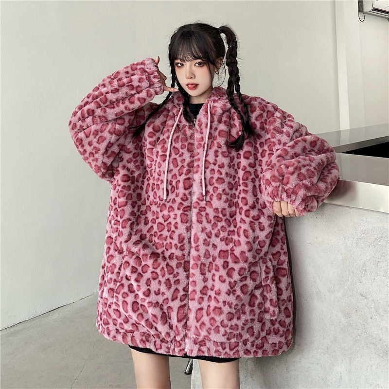 YJ Women's cute thick wool coat