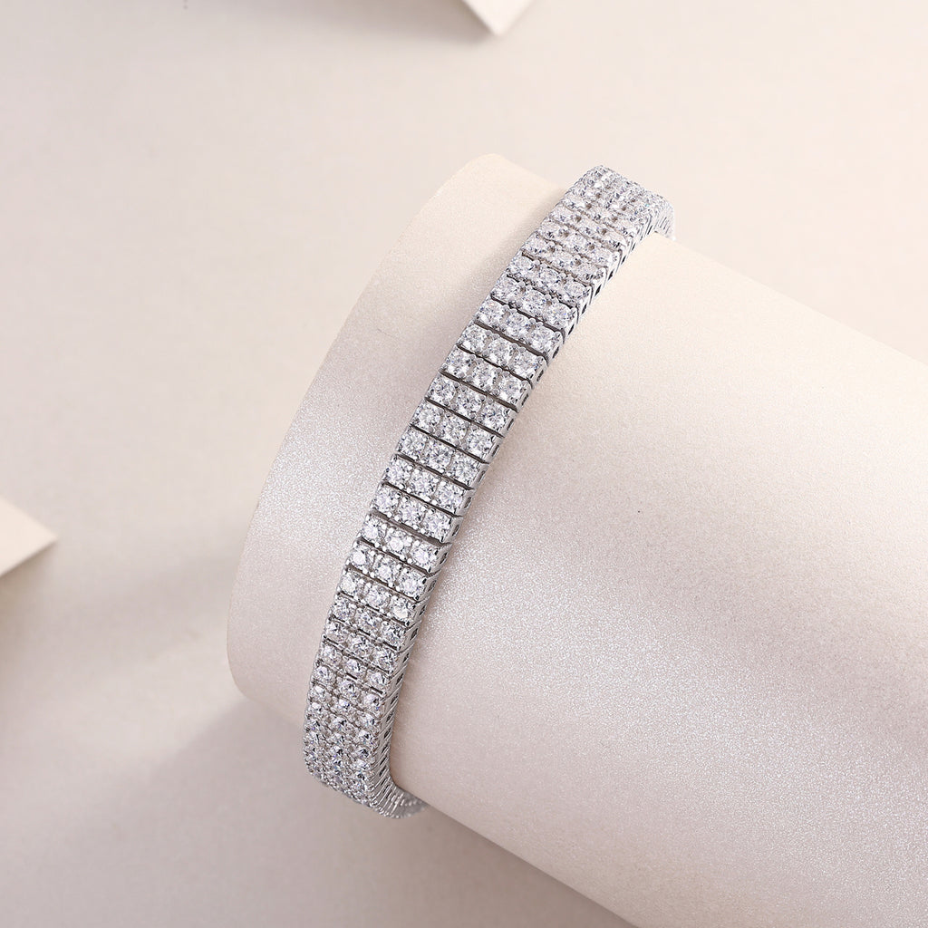 Chain Guanghua Luxury Fashion Mosan Diamond S925 Silver Bracelet Comparable To Natural Diamonds